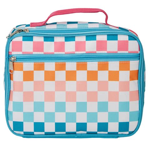 rainbow metal lunch box|checkered lunch box.